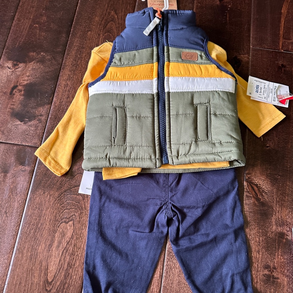 Colorful Baby Outfit with Vest